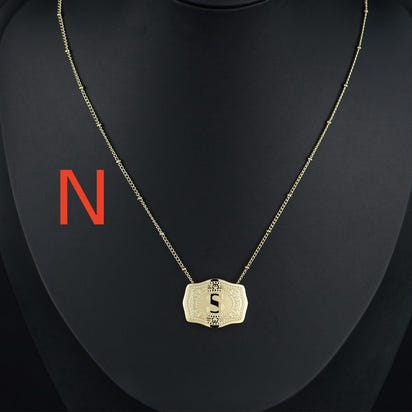 Aurum Slim Embossed Chain Necklace