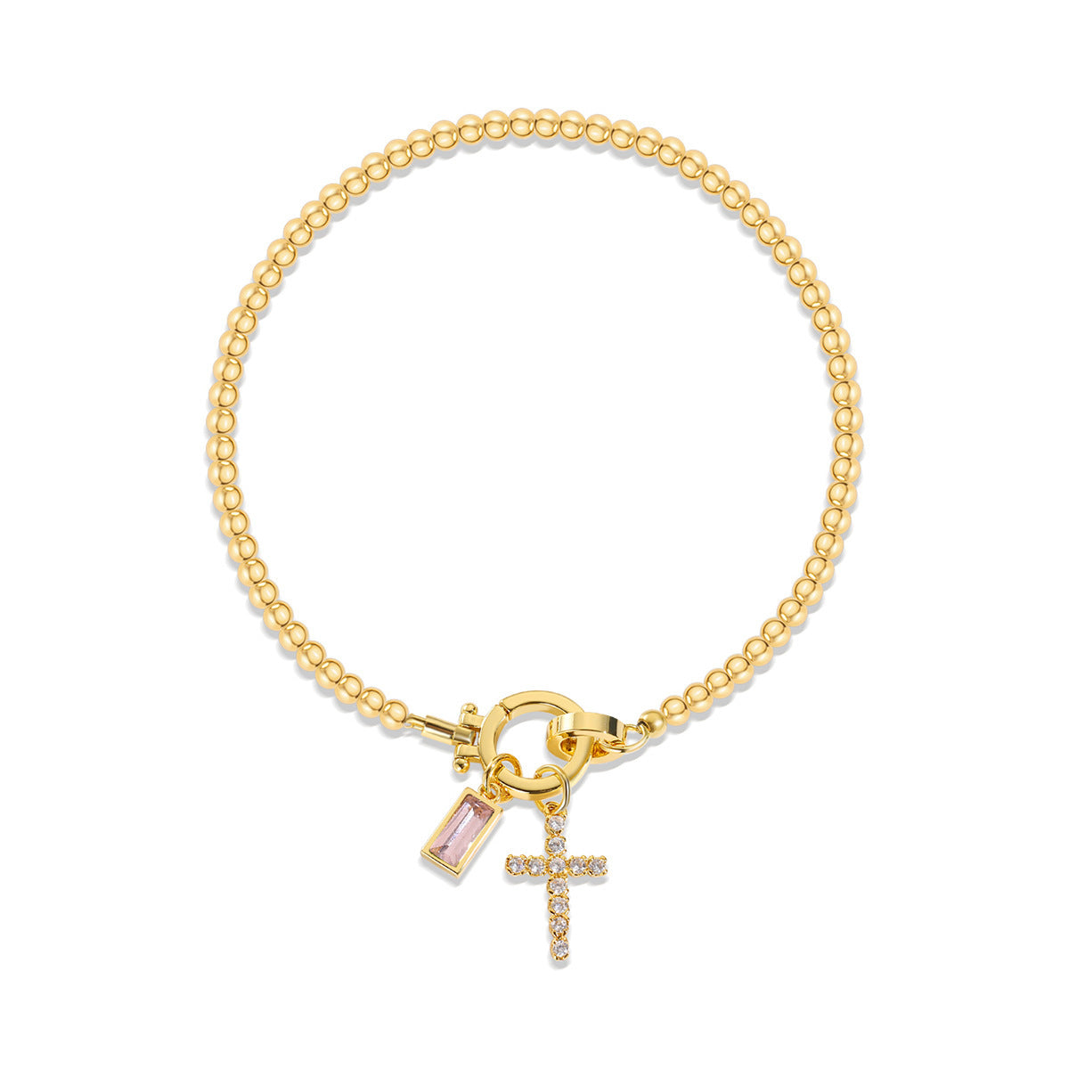 Aurum Moon-Stone Love Knot Bracelet