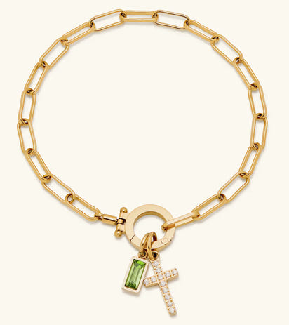 Aurum Moon-Stone Love Knot Bracelet