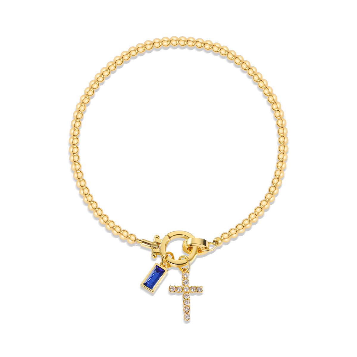 Aurum Moon-Stone Love Knot Bracelet