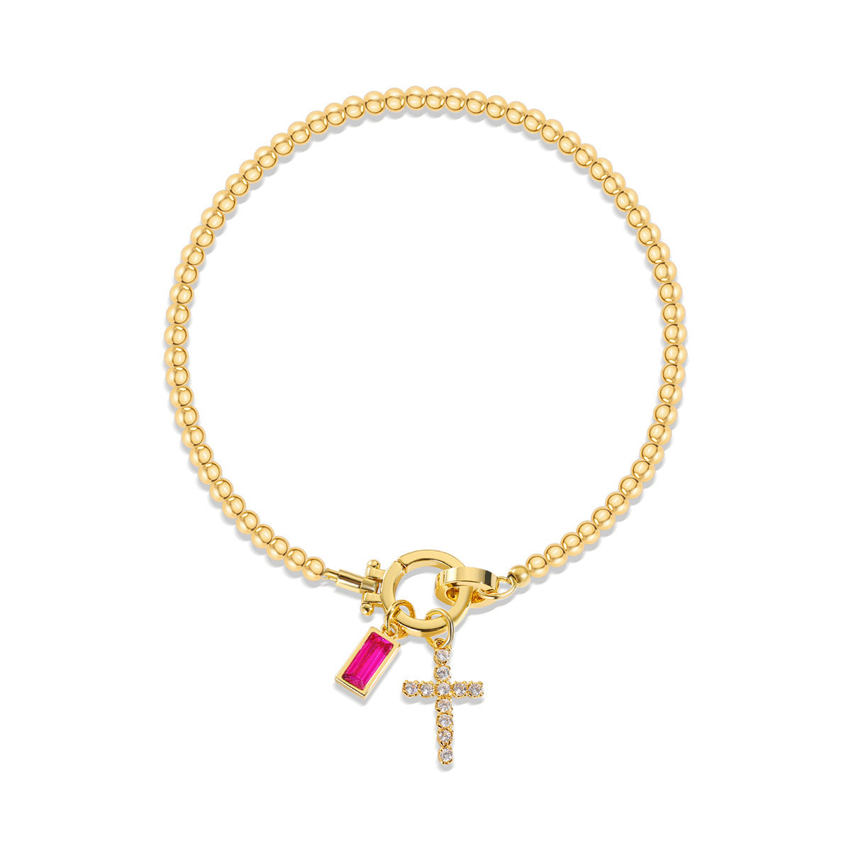 Aurum Moon-Stone Love Knot Bracelet