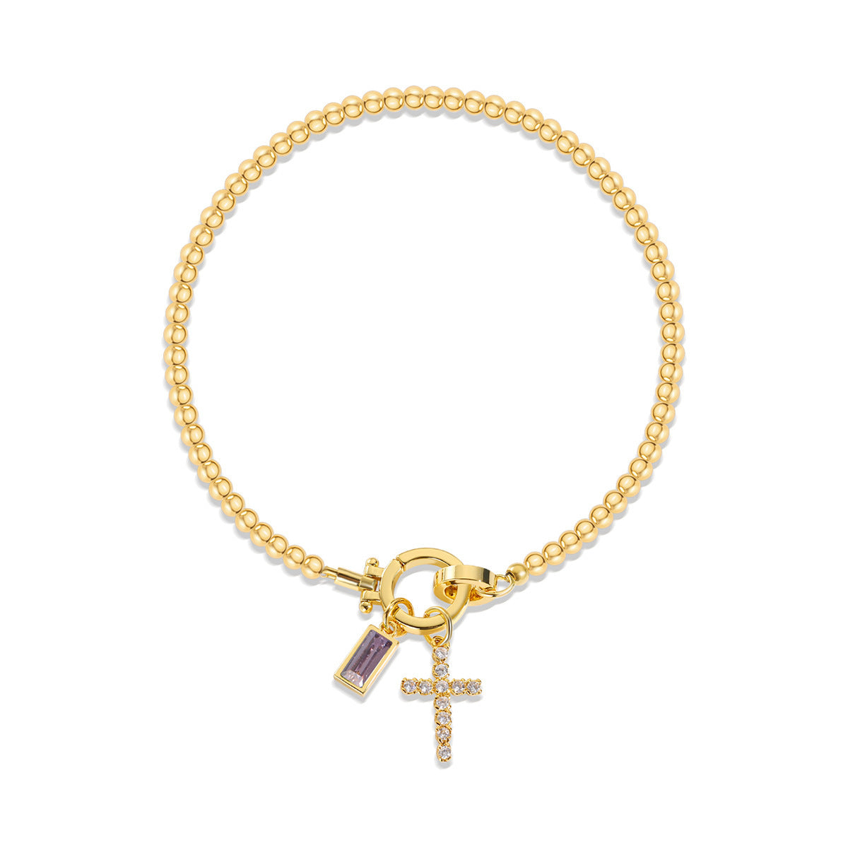 Aurum Moon-Stone Love Knot Bracelet
