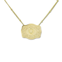 Aurum Slim Embossed Chain Necklace