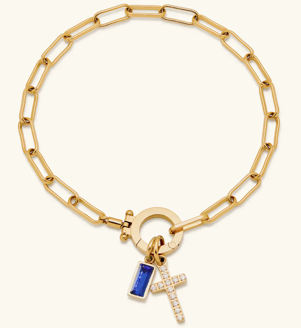 Aurum Moon-Stone Love Knot Bracelet