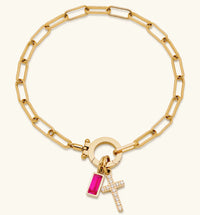 Aurum Moon-Stone Love Knot Bracelet