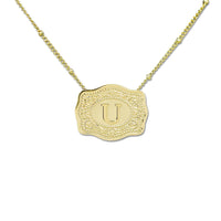 Aurum Slim Embossed Chain Necklace