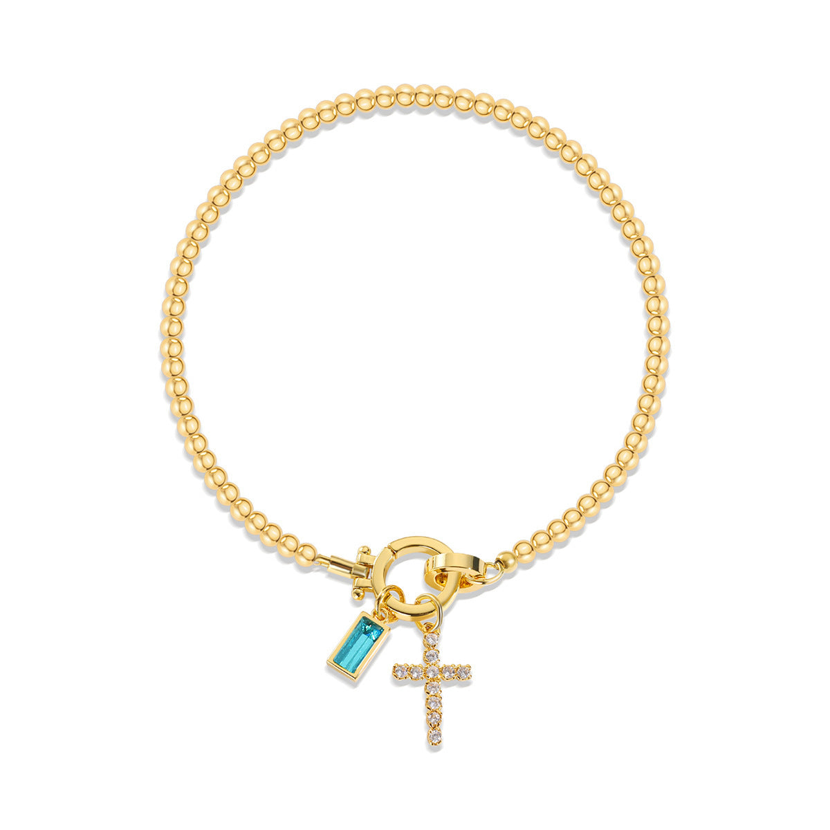 Aurum Moon-Stone Love Knot Bracelet
