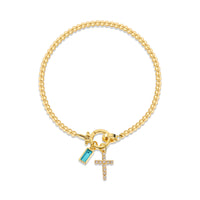 Aurum Moon-Stone Love Knot Bracelet