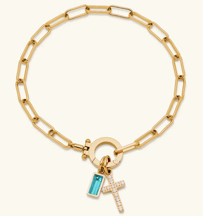 Aurum Moon-Stone Love Knot Bracelet