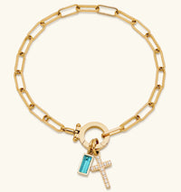 Aurum Moon-Stone Love Knot Bracelet