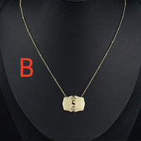 Aurum Slim Embossed Chain Necklace