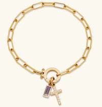 Aurum Moon-Stone Love Knot Bracelet