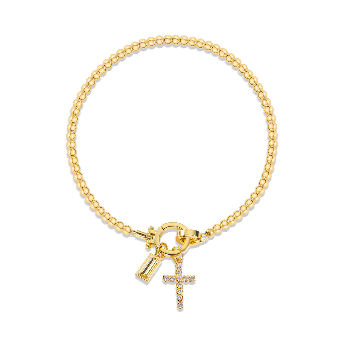 Aurum Moon-Stone Love Knot Bracelet