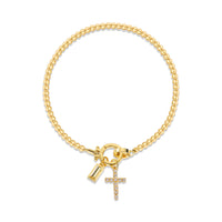 Aurum Moon-Stone Love Knot Bracelet