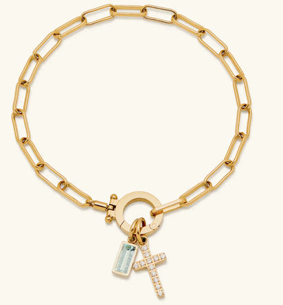 Aurum Moon-Stone Love Knot Bracelet