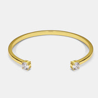Aurum Twin-Zircon Gold Bracelet
