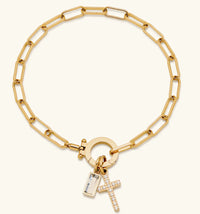 Aurum Moon-Stone Love Knot Bracelet