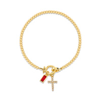Aurum Moon-Stone Love Knot Bracelet