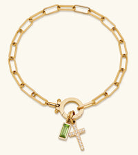 Aurum Moon-Stone Love Knot Bracelet