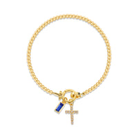 Aurum Moon-Stone Love Knot Bracelet