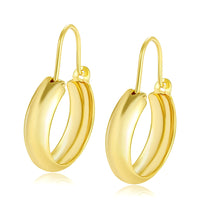Aurum Trend Gold Plated Hoop Earrings