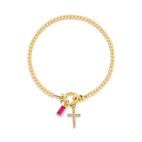 Aurum Moon-Stone Love Knot Bracelet