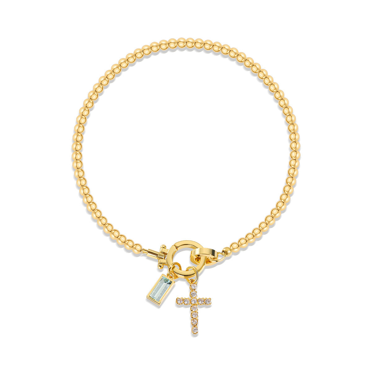 Aurum Moon-Stone Love Knot Bracelet