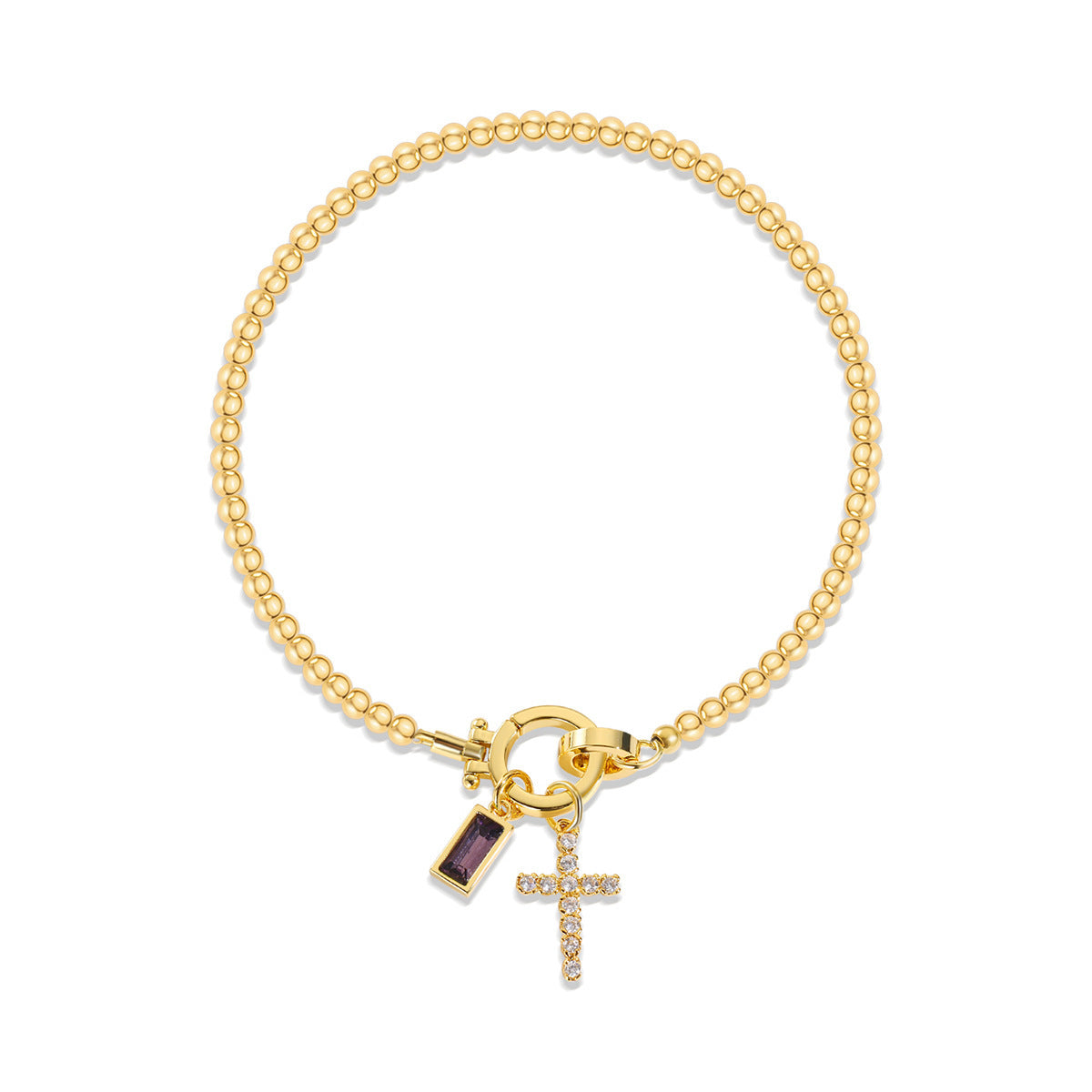 Aurum Moon-Stone Love Knot Bracelet