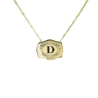 Aurum Slim Embossed Chain Necklace
