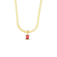 Aurum Diamond Square Pendant Necklace