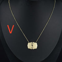 Aurum Slim Embossed Chain Necklace