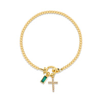 Aurum Moon-Stone Love Knot Bracelet