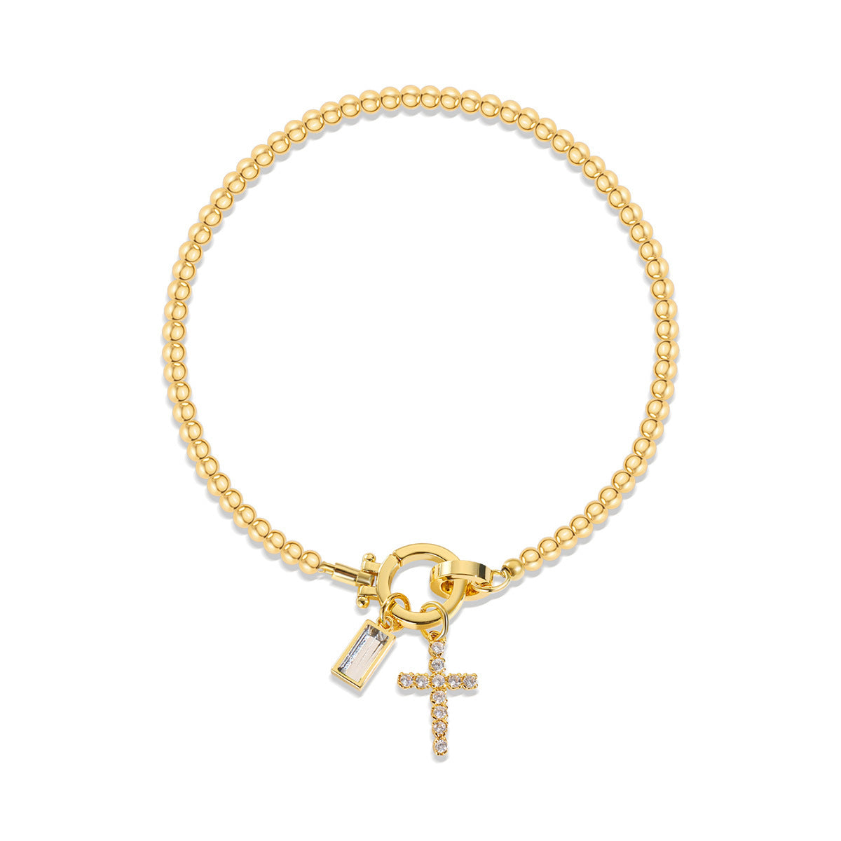 Aurum Moon-Stone Love Knot Bracelet
