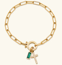 Aurum Moon-Stone Love Knot Bracelet
