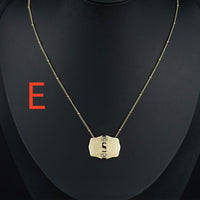 Aurum Slim Embossed Chain Necklace